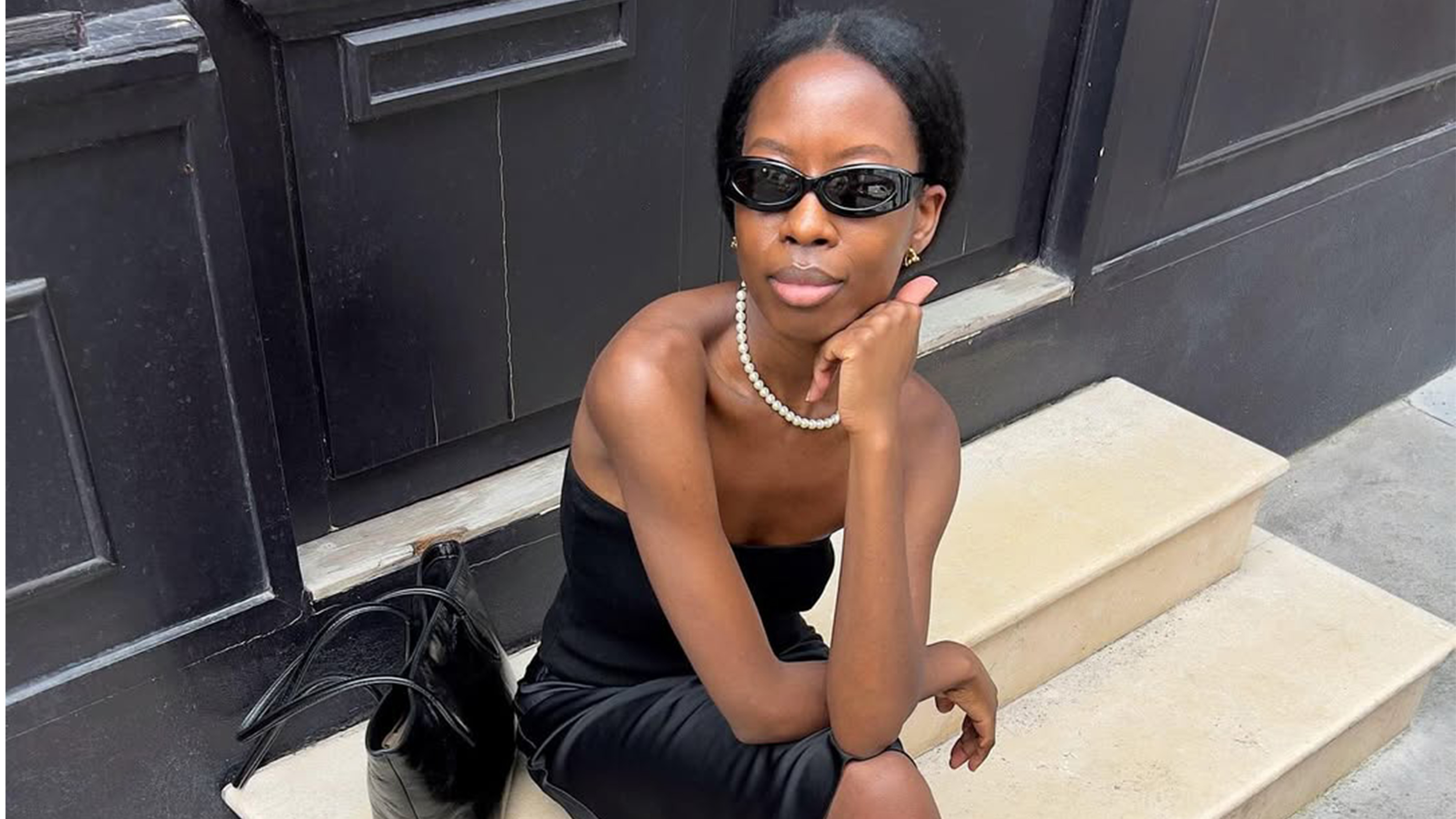 Sylvie Mus in minimalist clothing.