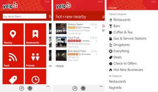 Yelp Main Pages
