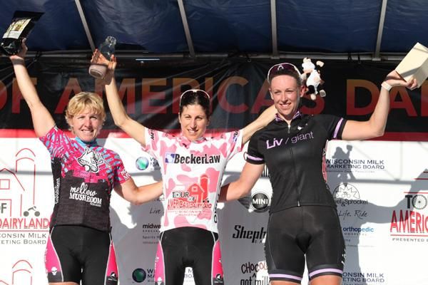 Kristin Lasasso tops the women's podium in Shorewood