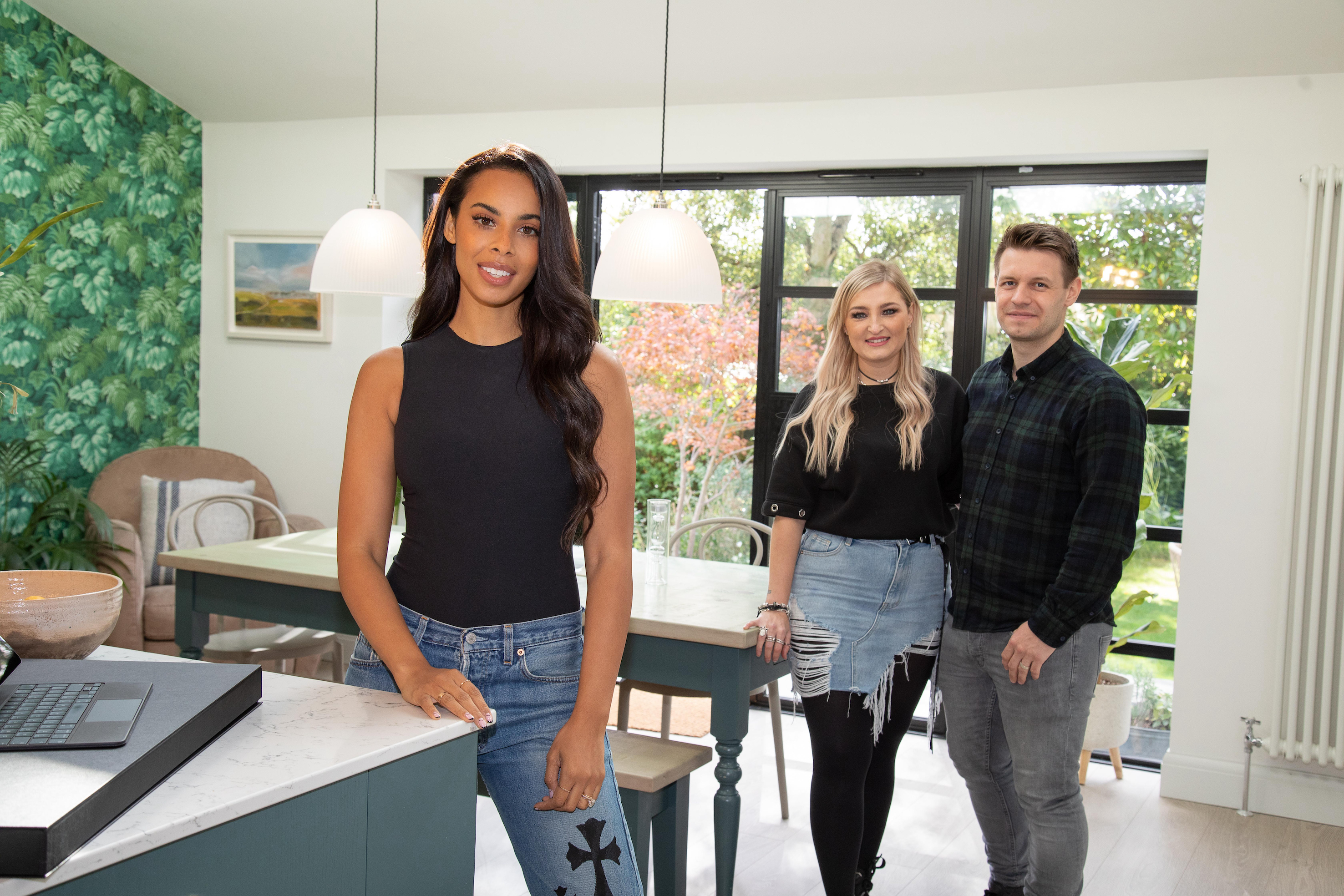 Rochelle Humes with Amie and Rob in Rochelle Humes: Interior Designer in the Making