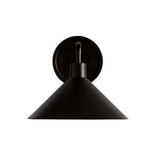 A black wall light