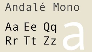 Andale Mono Paneuropean, one of the best monospace fonts