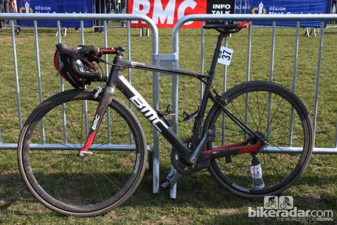 The BMC GranFondo GF01 of four-place finisher Greg Van Avermaet (BMC).
