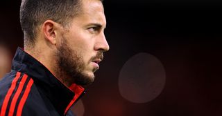 Arsenal target Eden Hazard of Belgium looks on prior to the UEFA Nations League League A Group 4 match between Netherlands and Belgium at Johan Cruijff ArenAon September 25, 2022 in Amsterdam, Netherlands.