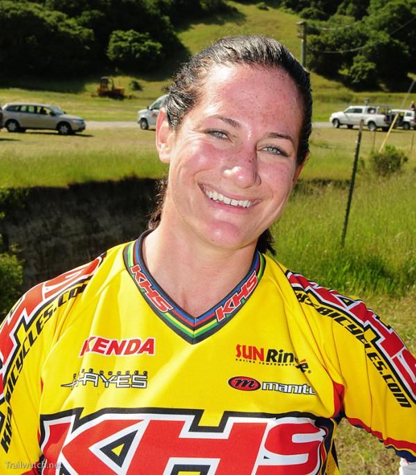 Melissa Buhl (KHS) was happy with her win after the race