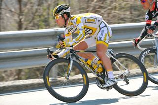 Mark Cavendish riding at the 2009 Milan-San Remo one day race