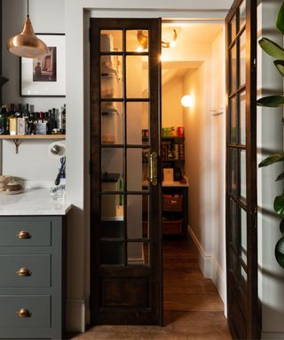 devol kitchens internal glazed pantry doors