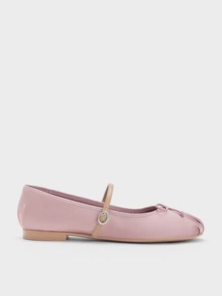 Satin Bow Mary Jane Flats