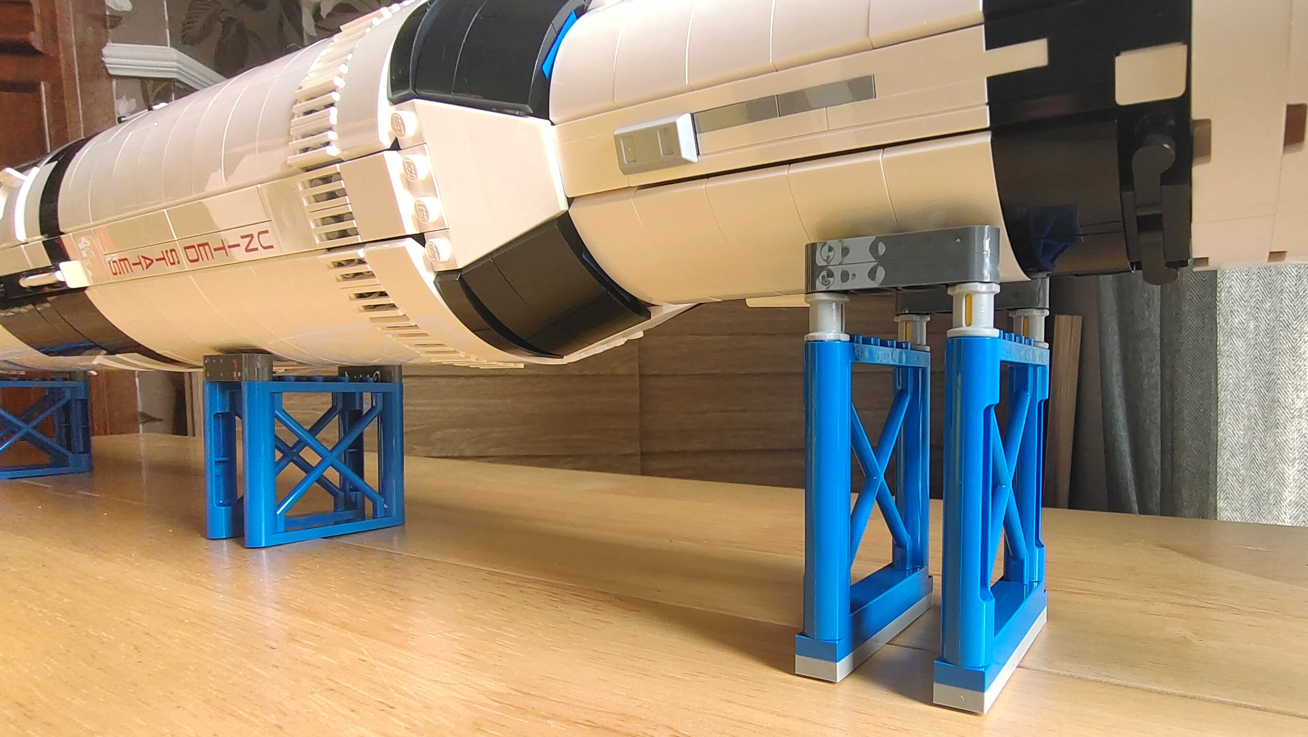 The Lego NASA Apollo Saturn V stand
