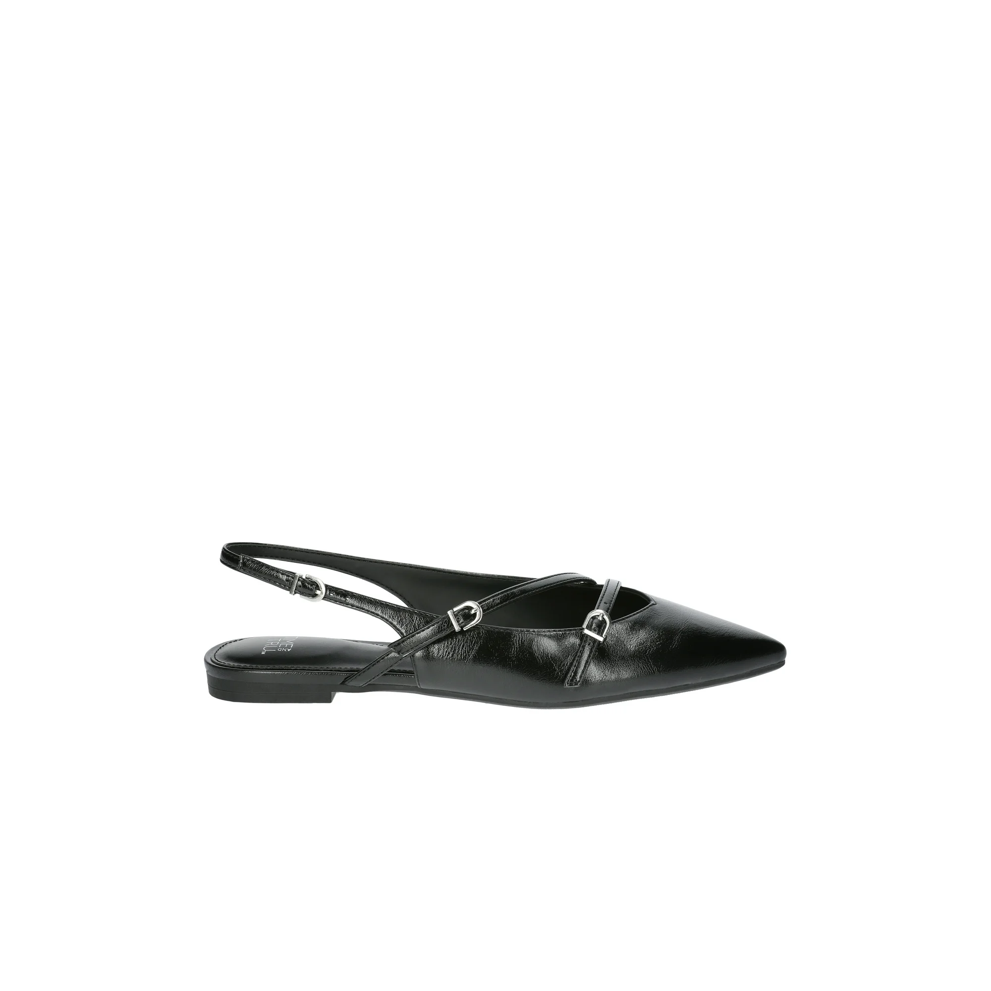Time and Tru, Time and Tru Women's Strappy Sling Back Flats