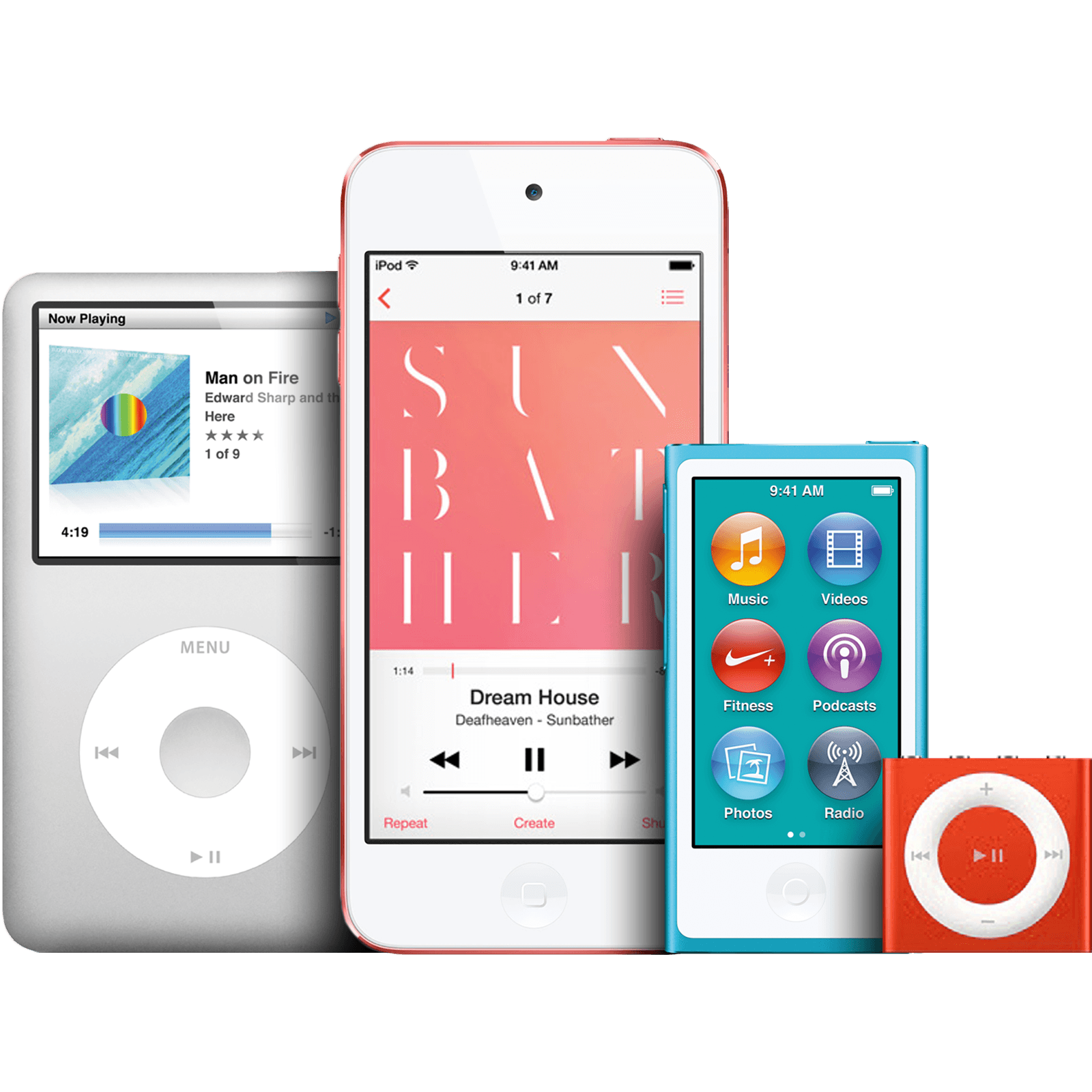 Айпод нано тач. Аудиоплеер Apple IPOD. Музыкальный плеер Эппл. Линейка IPOD. Apple iphone ipod
