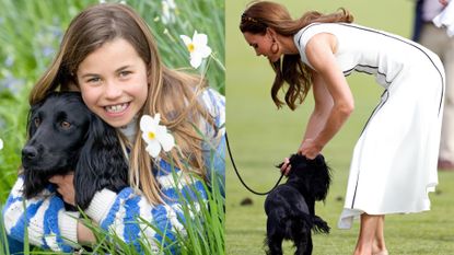 Princess Charlotte, Kate Middleton and their dog, Orla