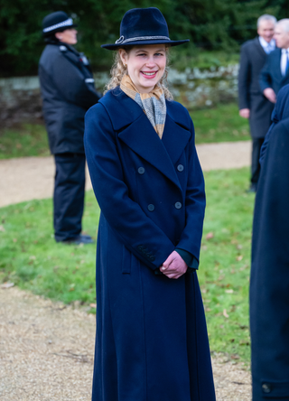 Lady Louise Windsor attends the Christmas Morning Service at Sandringham Church on December 25, 2023 in Sandringham, Norfolk