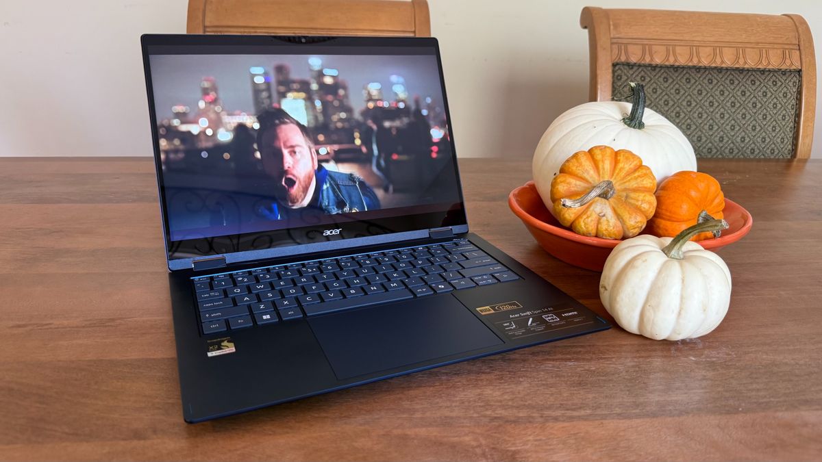 The Acer Swift Spin 14 AI has no issues streaming whatever content you want.