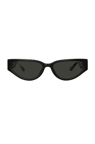 Linda Farrow + + Bea Bongiasca Cat-Eye Tortoiseshell Acetate Sunglasses