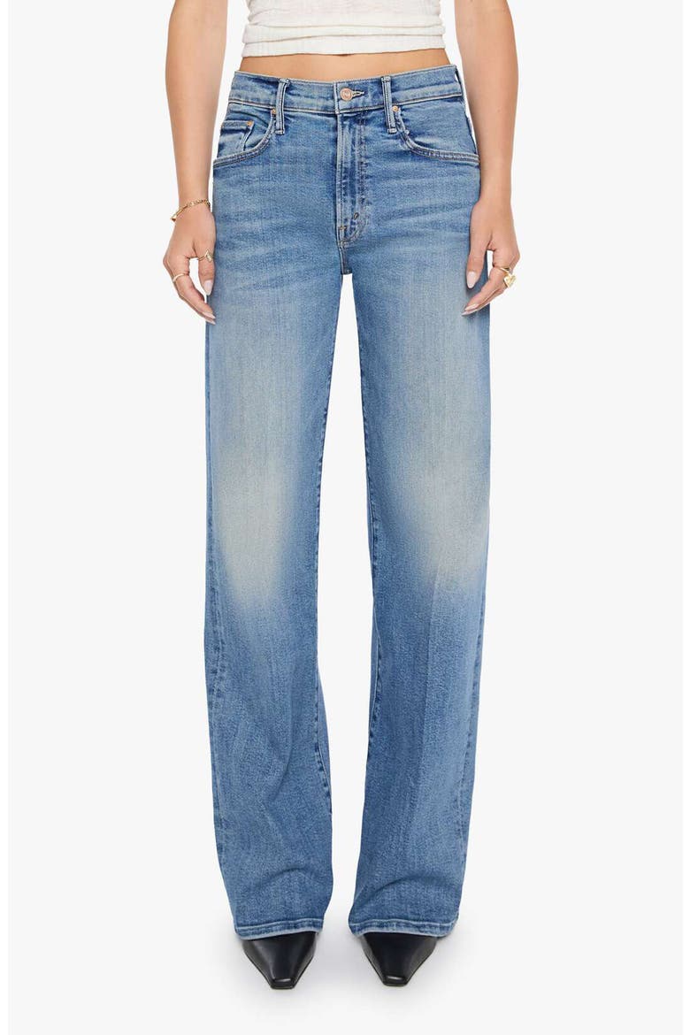 The Mid Rise Lasso Sneak Wide Leg Jeans