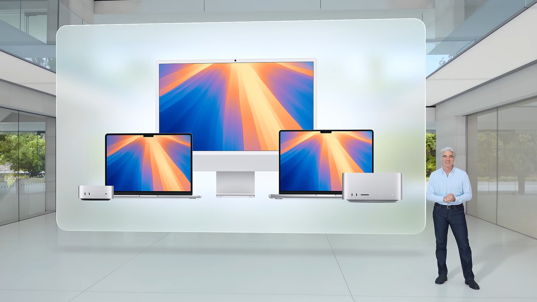 Apple's Craig Federighi discusses macOS at the company's Worldwide Developers Conference (WWDC) in June 2025.