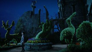 Edward walking through his garden in Edward Scissorhands