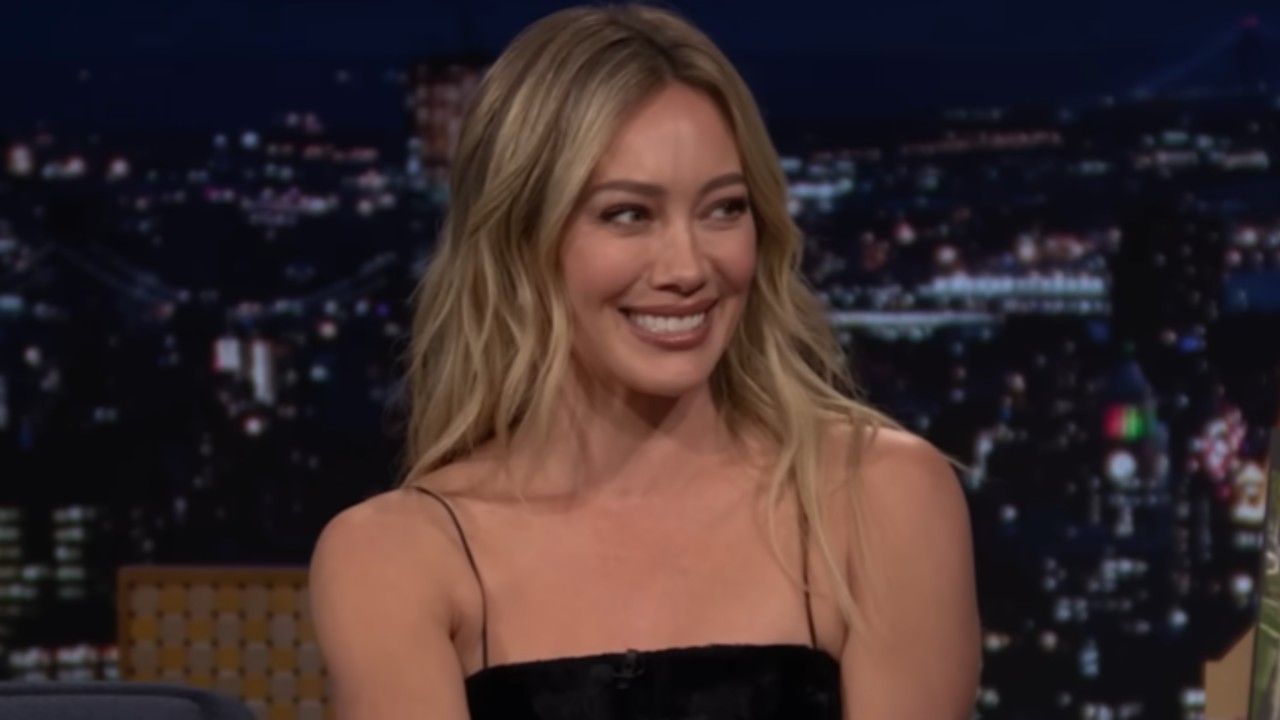 Hilary Duff on The Tonight Show.