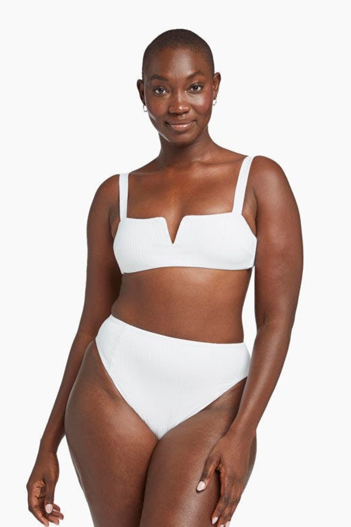 white bikini top