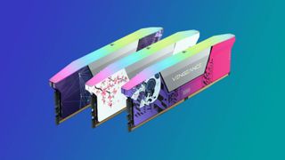 Corsair&#039;s personalized memroy on a gradient