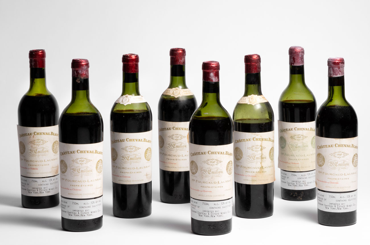 Eight bottles of 1947 Cheval Blanc