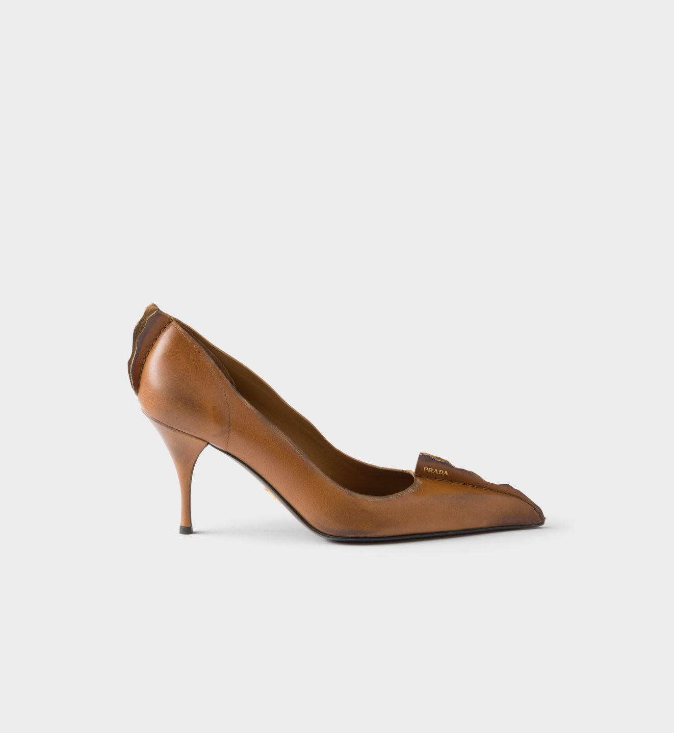 Prada, Antiqued Leather Pumps