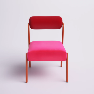 Pink accent chair