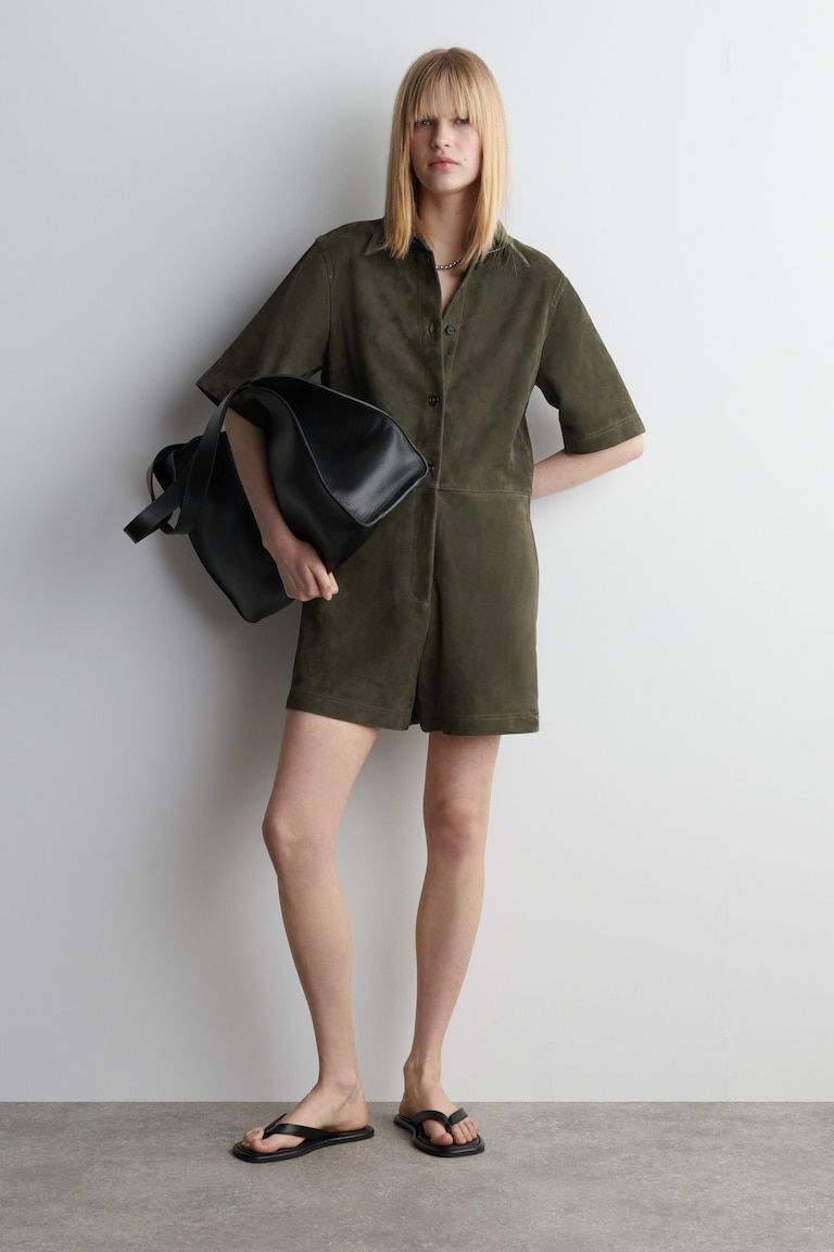 Suede Playsuit