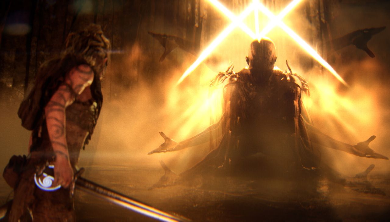Shots of Senua in game
