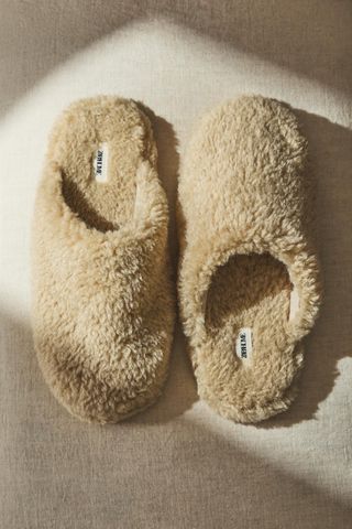 Faux Shearling Slippers