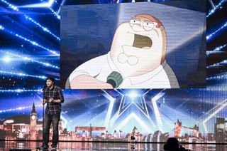 David Walliams said impressionist Craig Ball was "brilliant" the way he performed Wrecking Ball with help from Peter in Family Guy and others. And the other judges agreed.