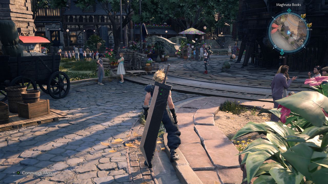 A screenshot of Final Fantasy 7 Rebirth PC version, using the game's Medium quality preset