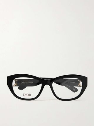 30montaigne0 B1i Oval-Frame Acetate Optical Glasses