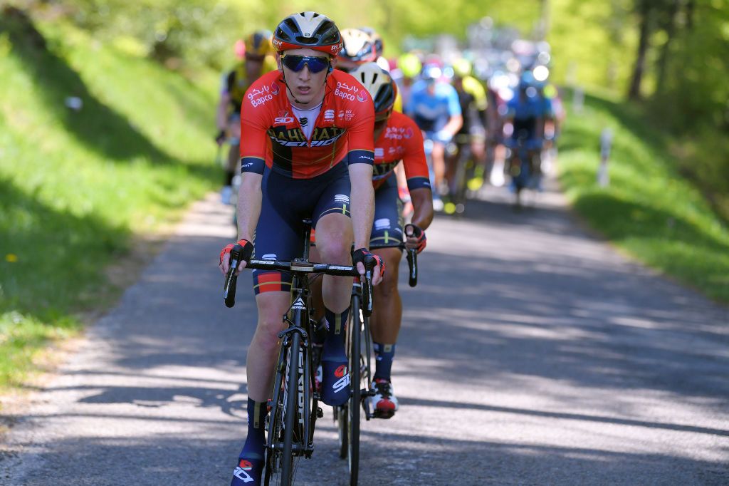 Stevie Williams (Bahrain-Merida) leads the way on stage 1 of the 2019 Tour de Romandie