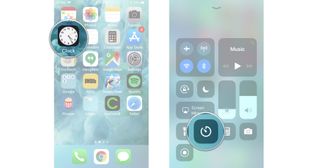 How to launch timer from Control Center in iOS 15: Swipe up from the bottom of the screen, tap the timer button
