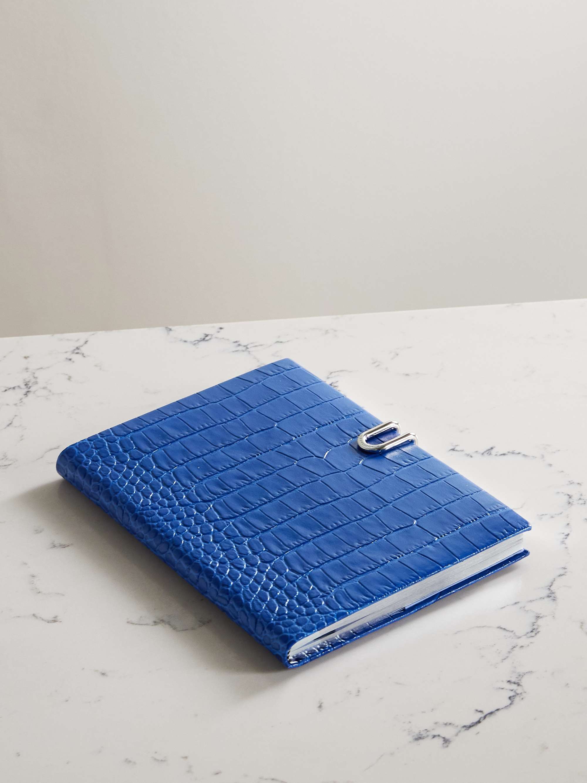 Mara Panama Croc-Effect Leather Diary