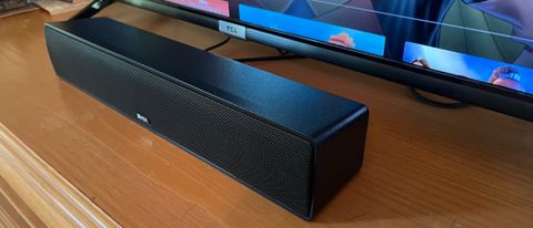 Zvox AV157 on TV stand