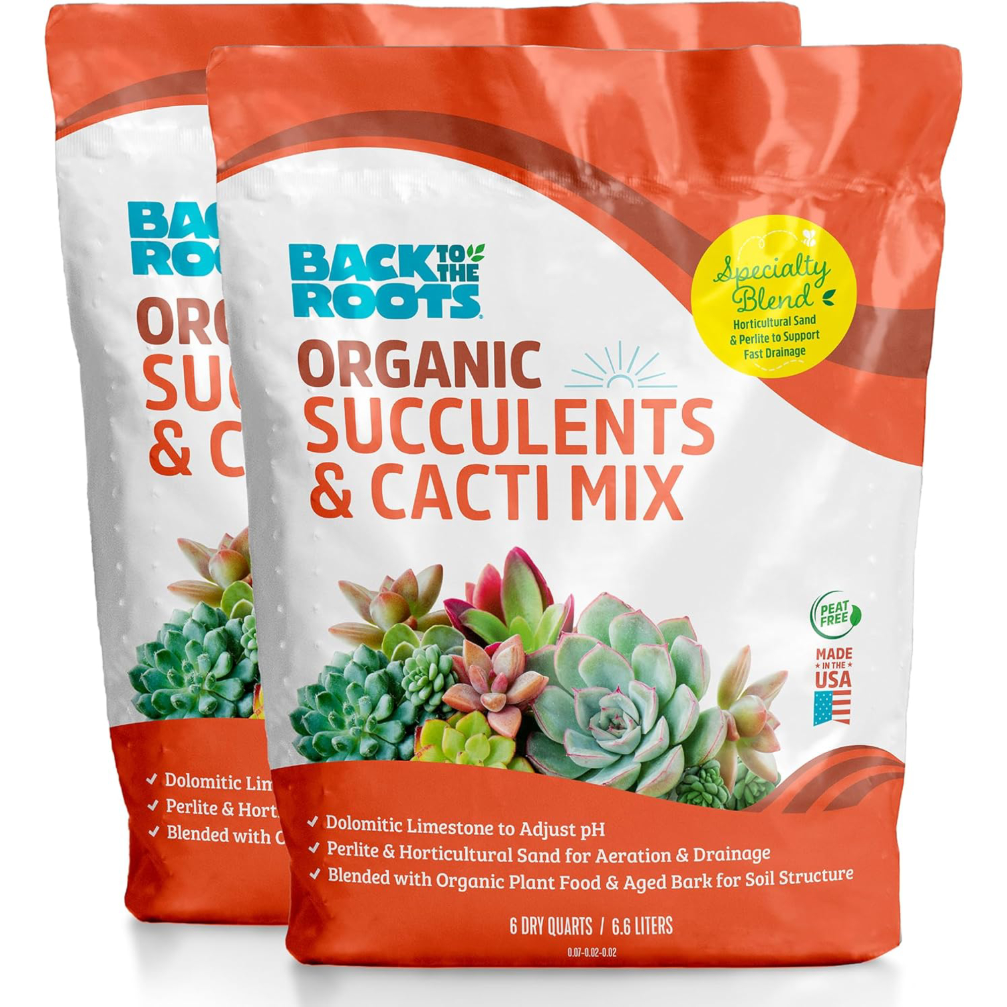 Back to the Roots 100% Organic Succulent &amp;amp; Cacti Mix