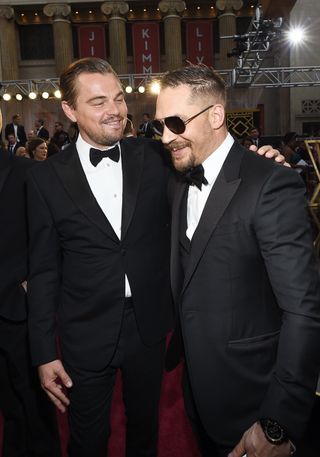 Leonardo DiCaprio & Tom Hardy At The Oscars 2016