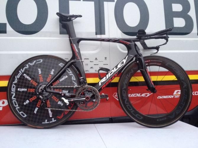Adam Hansen's bike for the final time trial
