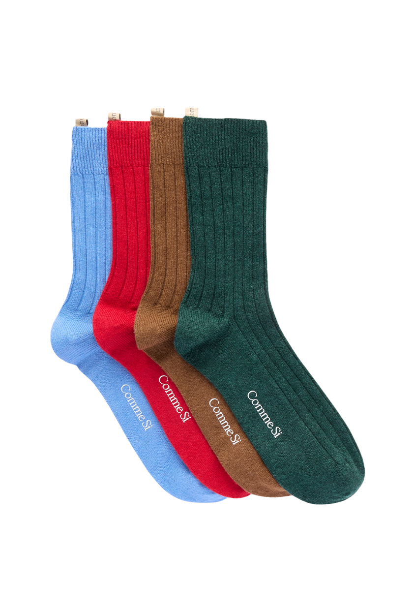 The Cashmere Set of Four Ribbed Cashmere-Blend Socks