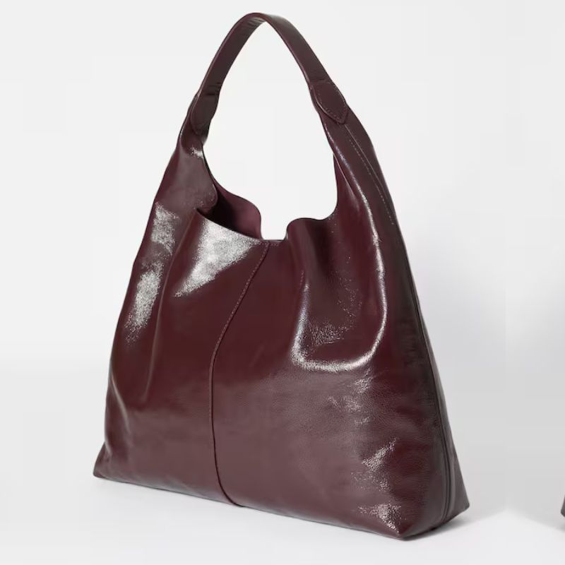 &amp;amp; Other Stories, burgundy leather tote bag