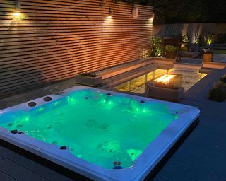 illuminated hot tub by hot tub suppliers
