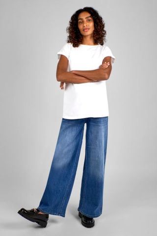 Jojo Maman Bebe Wide Leg Maternity Jeans