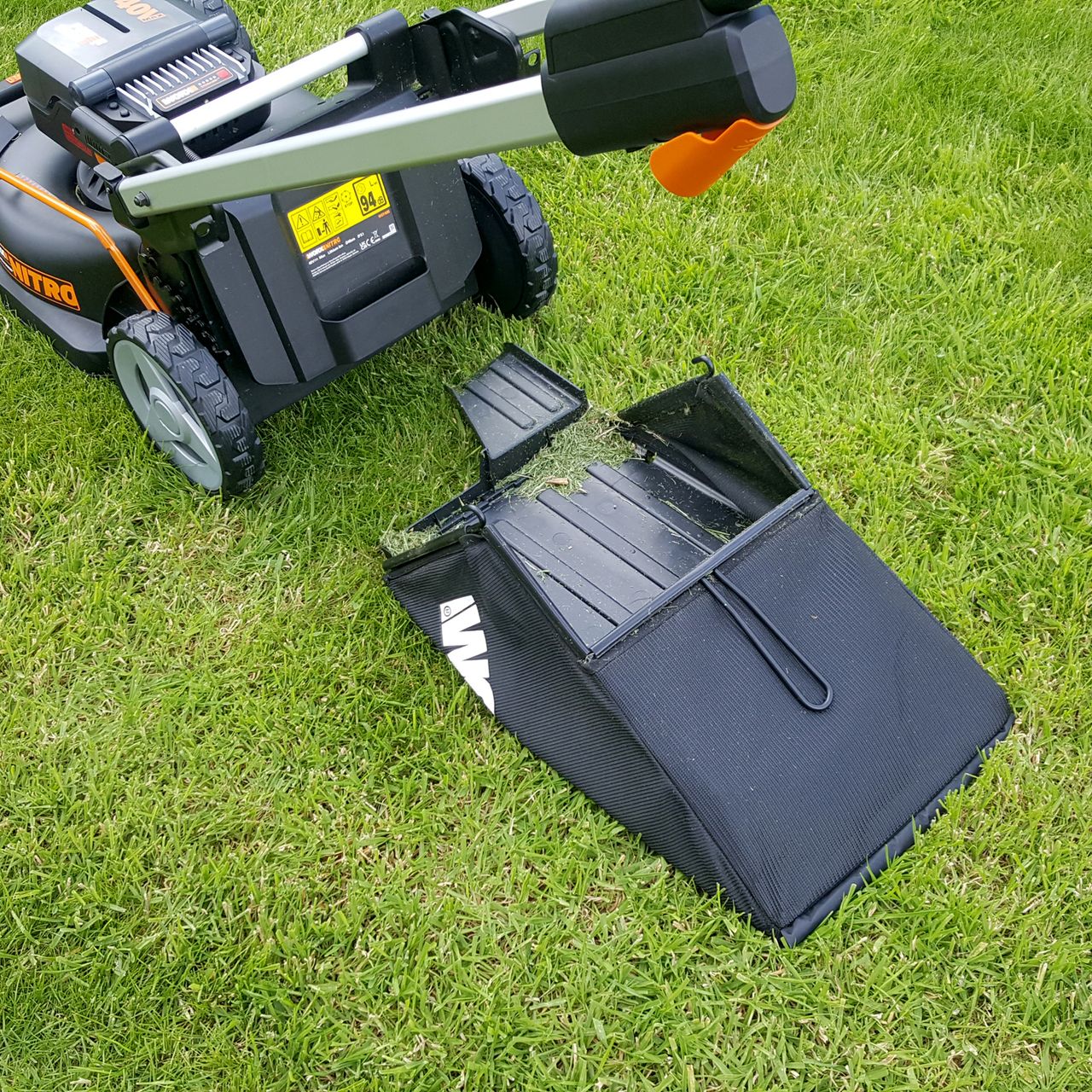 The Worx WG749E 46cm Cordless Self-Propelled Lawn Mower
