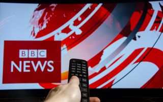 Remote control flicking through BBC news